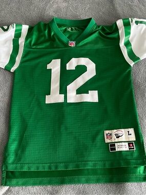Reebok NFL Vintage Joe Namath New York Jets Retro Jersey Youth S 1968 Throwback